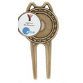 Die Cast Divot Tool with Ball Marker With Putter Cigar Rest - Full Color